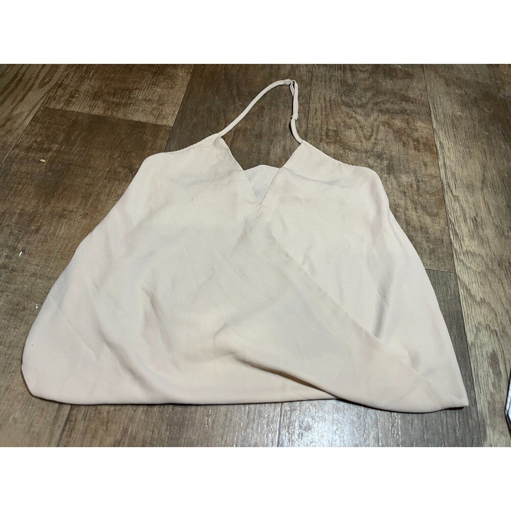 Venue Blouse Top Womens Medium Tan Minimalist